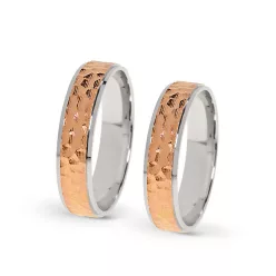 KARIKAGYŰRŰ PÁRBAN 14K ARANY 10,3 GR, CIRKÓNIA KŐVEL