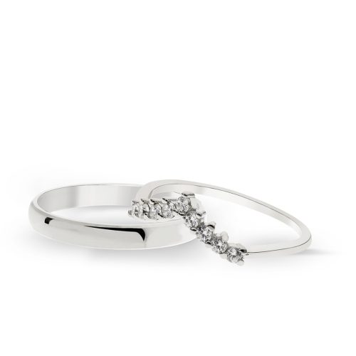 KARIKAGYŰRŰ PÁRBAN DREAM OF SICILY 14K ARANY 4,3 GR, CIRKÓNIA KŐVEL