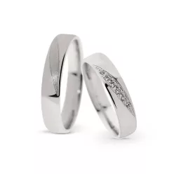 KARIKAGYŰRŰ PÁRBAN 14K ARANY 7,6 GR, CIRKÓNIA KŐVEL