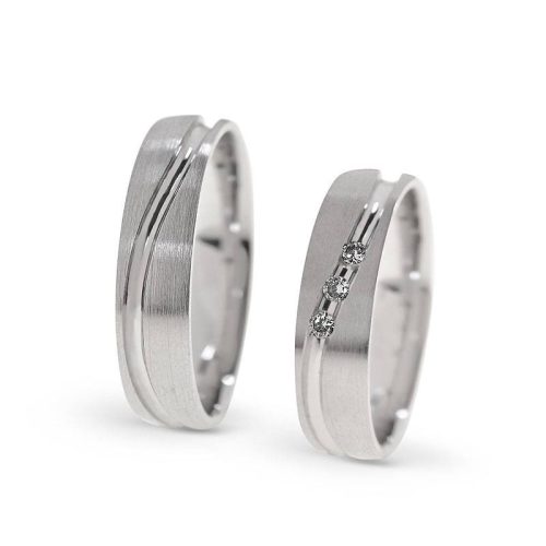 KARIKAGYŰRŰ PÁRBAN 14K ARANY 7,9 GR, CIRKÓNIA KŐVEL