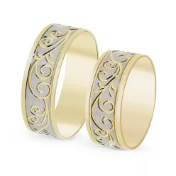 KARIKAGYŰRŰ PÁRBAN TULIP DREAM 14K ARANY 4.2 GR