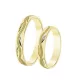 KARIKAGYŰRŰ PÁRBAN  ROSES OF ROME 14K ARANY 5.4 GR