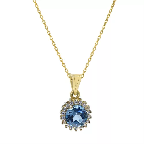 Capri The Golden Mile Topáz 14kt  1.02ct nyaklánc és medál