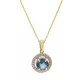 Capri St. Tropez Topáz 14kt  0.82 ct nyaklánc és medál