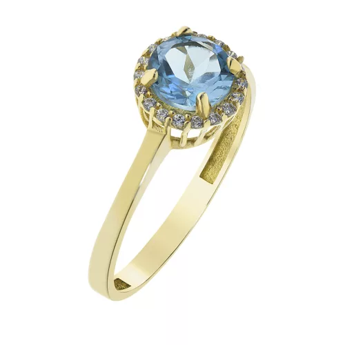 Capri Jamaica Dream Topáz  14kt  0.95 ct Eljegyzési gyűrű