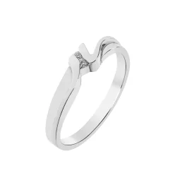   Capri Futuristic Design Gyémánt 14kt  0.03ct Eljegyzési gyűrű