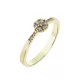 Capri Flower of diamonds  Gyémánt 14kt 0.11 ct Eljegyzési gyűrű