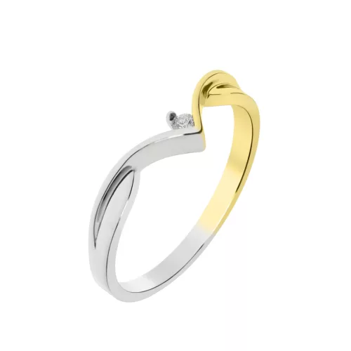 Capri Secret of Cairo Gyémánt 14kt  0.03ct Eljegyzési gyűrű
