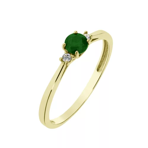 Capri Morocco Smaragd  14kt  0.21ct Eljegyzési gyűrű