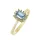 Capri Mykonos Topáz 14kt  0.36ct gyűrű
