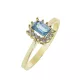Capri Mykonos Topáz 14kt  0.36ct Eljegyzési gyűrű