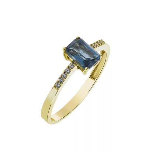 Capri Masca Baguette  Topáz 14kt  0.98ct gyűrű