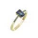 Capri Masca Baguette  Topáz 14kt  0.98ct gyűrű