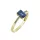 Capri Masca Baguette  Zafír 14kt  0.53ct gyűrű