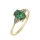 Capri Oslo Smaragd és gyémánt 14kt 0.89 ct  gyűrű