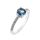 Capri Atlantic Dream Topáz 925 Ezüst  0.85 ct Eljegyzési gyűrű