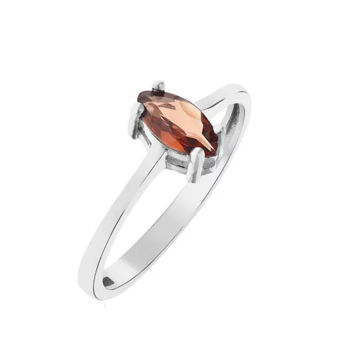 Capri Simple Elegance Gránát 925 Ezüst 0.46ct gyűrű