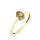 Capri Simple Elegance Króm Diopszid 14kt aranyozott 925 Ezüst 0.47ct Eljegyzési gyűrű