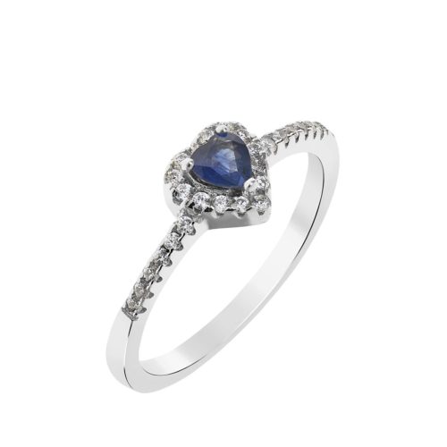 Capri Ocean Blue Zafír  925 Ezüst 0.27ct gyűrű