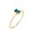 Capri Simple Baguette London Blue Topáz  14kt  0.38ct gyűrű