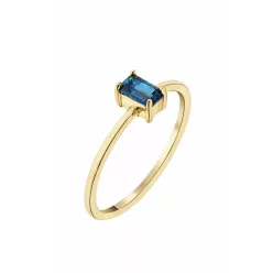 Capri Simple Baguette Topáz 14kt  0.27ct gyűrű