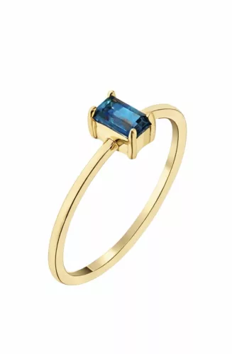 Capri Simple Baguette Topáz 14kt  0.27ct gyűrű
