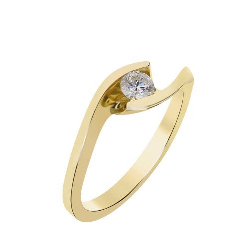 Capri INSPIRED BY DUBAI Eljegyzési Gyémánt 14kt 0.16 ct gyűrű 