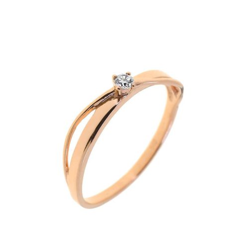 Capri Sicily Gyémánt 14kt  0.07ct Eljegyzési gyűrű