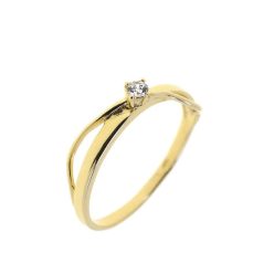 Capri Sicily Gyémánt 14kt  0.07ct Eljegyzési gyűrű