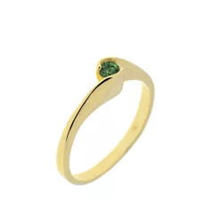   Capri Tiny Elegance Smaragd  14kt  0.15ct Eljegyzési gyűrű