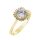 Capri Axioma Gyémánt és Moissanit 14kt  0.095 ct és 0.75 ct Eljegyzési gyűrű