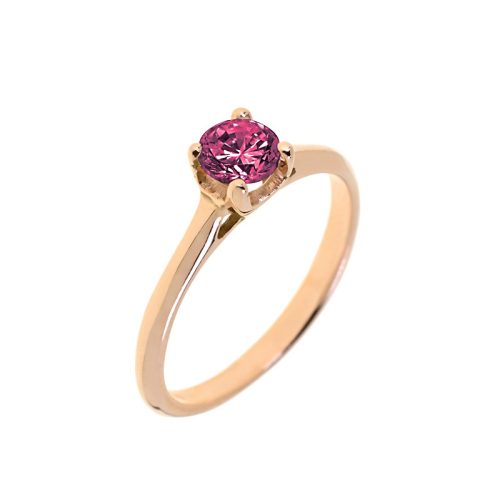 Capri Simple Perfect Rubin  14kt  0.20ct Eljegyzési gyűrű