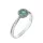 Capri Wonder of the Bermudas Smaragd és Gyémánt 14kt  0.42ct gyűrű