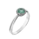 Capri Wonder of the Bermudas Smaragd és Gyémánt 14kt  0.42ct gyűrű