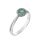 Capri Wonder of the Bermudas Smaragd és Gyémánt 14kt  0.42ct Eljegyzési gyűrű