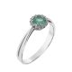 Capri Wonder of the Bermudas Smaragd és Gyémánt 14kt  0.42ct Eljegyzési gyűrű