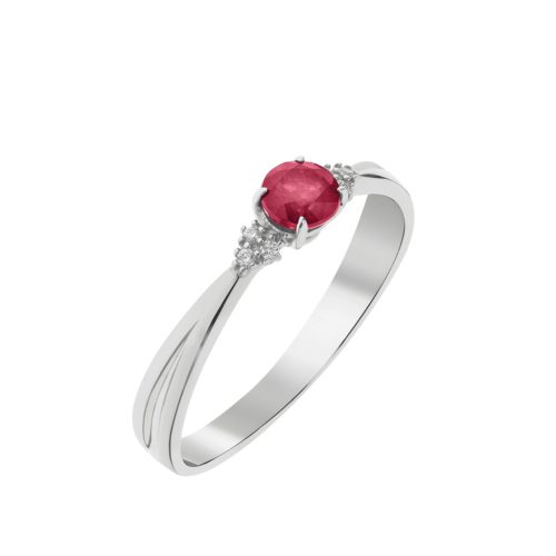 Capri Simple Elegance  Rubin  14kt  0.38ct eljegyzési gyűrű