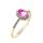 Capri Grotta Pink Topáz és Gyémánt 14kt  0.54ct gyűrű