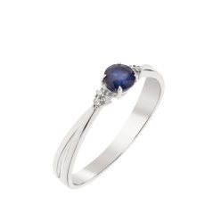   Capri Simple Elegance  Oceanblue Zafír  14kt  0.34ct Eljegyzési gyűrű
