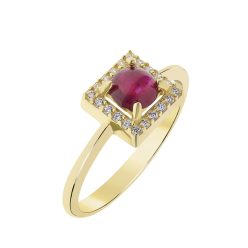 Capri Heart of London Rubin  14kt  0.52ct gyűrű