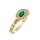 Capri Manhattan Smaragd  14kt  0.26ct gyűrű