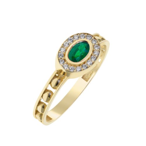 Capri Manhattan Smaragd  14kt  0.26ct gyűrű