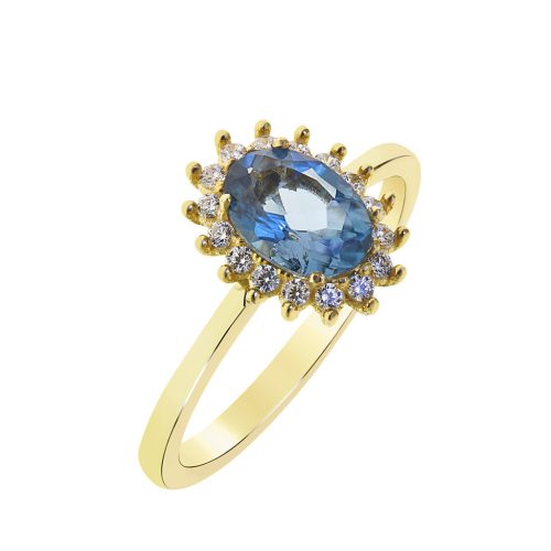 Capri Wonder of Egypt Topáz 14kt  0.83ct gyűrű
