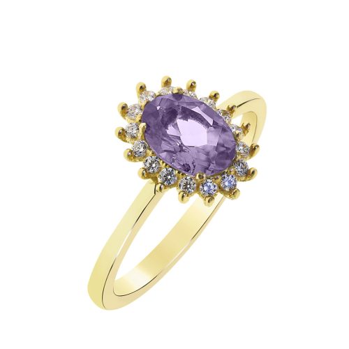 Capri Wonder of Egypt Tanzanit 14kt  0.65ct Eljegyzési gyűrű