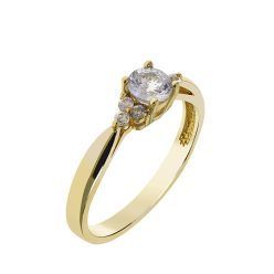   Capri Luxury Dream Fehér Zafír  14kt  0.47 ct Eljegyzési gyűrű