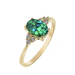 Capri Madagascar Dream Moissanit 14kt  1.5 ct gyűrű
