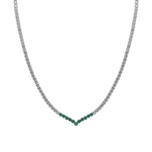 Capri Morocco Dream Smaragd 925 Ezüst  0.32ct Nyaklánc