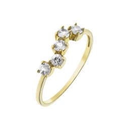   Capri Colors of Tenerife  Fehér Zafír  14kt  0.36ct gyűrű