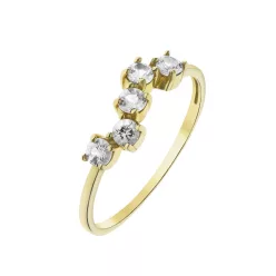   Capri Colors of Tenerife  Fehér Zafír  14kt  0.36ct gyűrű
