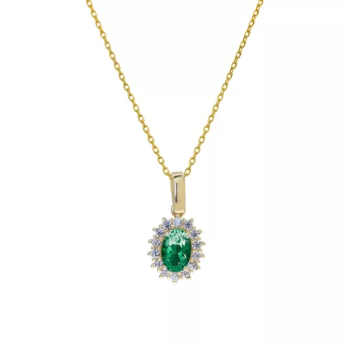 Capri Venezia Dream Smaragd 14kt  0.7 ct nyaklánc és medál